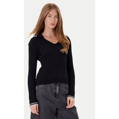 PINKO Sweter Linosa 105418 A2PS Czarny Regular Fit M Czarny Damskie PINKO Sweter Linosa 105418 A2PS Czarny Regular Fit M Czarny Damskie