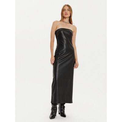 ONLY Sukienka z imitacji skóry Esther 15334722 Czarny Slim Fit M Czarny Damskie ONLY Sukienka z imitacji skóry Esther 15334722 Czarny Slim Fit M Czarny Damskie