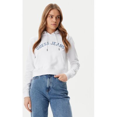 Guess Jeans Bluza W5GQ22 K68I4 Biały Regular Fit XXL Biały Damskie Guess Jeans Bluza W5GQ22 K68I4 Biały Regular Fit XXL Biały Damskie