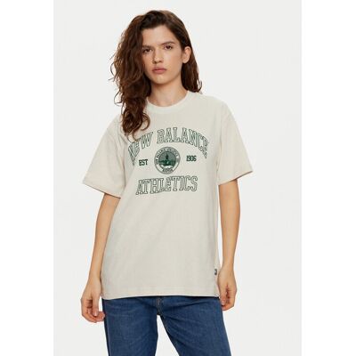 New Balance T-Shirt WT43548 Brązowy Oversize M Brązowy Damskie New Balance T-Shirt WT43548 Brązowy Oversize M Brązowy Damskie
