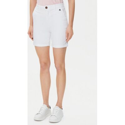 U.S. Polo Assn. Szorty materiałowe WUP1121 Biały Regular Fit S Biały Damskie U.S. Polo Assn. Szorty materiałowe WUP1121 Biały Regular Fit S Biały Damskie