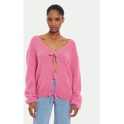 Kontatto Sweter AI2025 3M0194 Różowy Regular Fit NOSIZE Różowy Damskie Kontatto Sweter AI2025 3M0194 Różowy Regular Fit NOSIZE Różowy Damskie