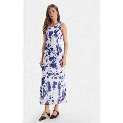 Calvin Klein Sukienka wieczorowa Printed Chiffon Sl Cowl LV044F029G Biały Regular Fit XS Biały Damskie Calvin Klein Sukienka wieczorowa Printed Chiffon Sl Cowl LV044F029G Biały Regular Fit XS Biały Damskie