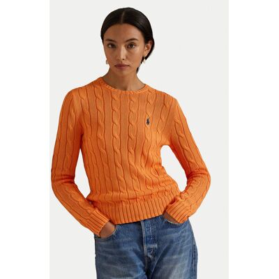 Polo Ralph Lauren Sweter 211971869014 Pomarańczowy Slim Fit XS Pomarańczowy Damskie Polo Ralph Lauren Sweter 211971869014 Pomarańczowy Slim Fit XS Pomarańczowy Damskie