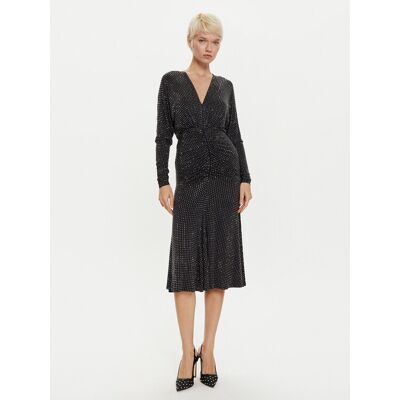 PINKO Sukienka koktajlowa 104455 A288 Czarny Slim Fit M Czarny Damskie PINKO Sukienka koktajlowa 104455 A288 Czarny Slim Fit M Czarny Damskie