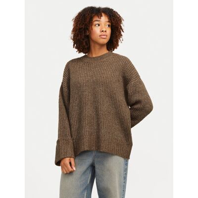 JJXX Sweter 12245453 Brązowy Relaxed Fit XS Brązowy Damskie JJXX Sweter 12245453 Brązowy Relaxed Fit XS Brązowy Damskie