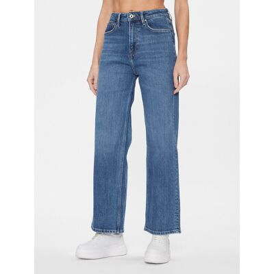 Pepe Jeans Jeansy PL204598 Niebieski Wide Leg 26_30 Niebieski Damskie Pepe Jeans Jeansy PL204598 Niebieski Wide Leg 26_30 Niebieski Damskie