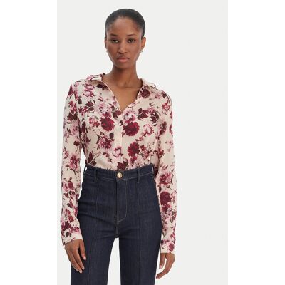 Guess Koszula W6RH73 WDW82 Beżowy Regular Fit XXL Beżowy Damskie Guess Koszula W6RH73 WDW82 Beżowy Regular Fit XXL Beżowy Damskie