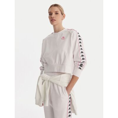 Kappa Bluza Banda Marbella 351S2HW Biały Oversize XS Biały Damskie Kappa Bluza Banda Marbella 351S2HW Biały Oversize XS Biały Damskie