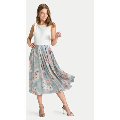 Swing Sukienka koktajlowa 5AK14200 Błękitny Regular Fit 48 Niebieski jasny Damskie Swing Sukienka koktajlowa 5AK14200 Błękitny Regular Fit 48 Niebieski jasny Damskie