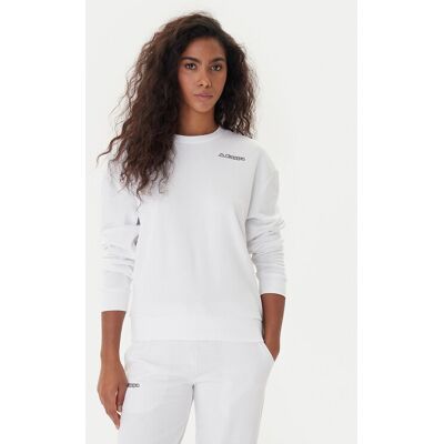 Kappa Bluza Logo Fekka 371M5EW Biały Regular Fit XS Biały Damskie Kappa Bluza Logo Fekka 371M5EW Biały Regular Fit XS Biały Damskie