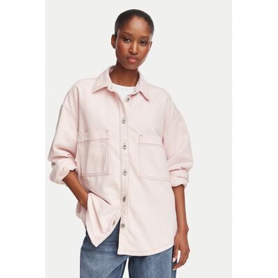 HUGO Kurtka jeansowa Garesa 50566763 Różowy jasny Regular Fit XS Różowy jasny Damskie HUGO Kurtka jeansowa Garesa 50566763 Różowy jasny Regular Fit XS Różowy jasny Damskie