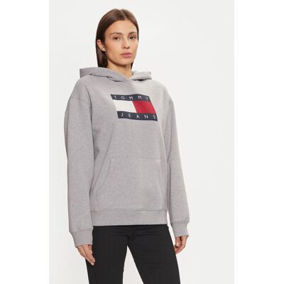 Tommy Jeans Bluza DW0DW19407 Szary Relaxed Fit XS Szary Damskie Tommy Jeans Bluza DW0DW19407 Szary Relaxed Fit XS Szary Damskie