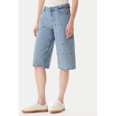 ONLY Szorty jeansowe Cobain 15349519 Niebieski Loose Fit S Niebieski Damskie ONLY Szorty jeansowe Cobain 15349519 Niebieski Loose Fit S Niebieski Damskie