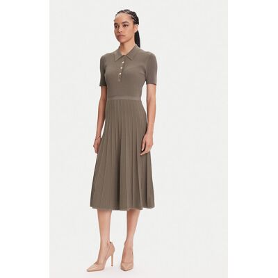 MICHAEL Michael Kors Sukienka dzianinowa MT5834F33D Beżowy Regular Fit XS Beżowy Damskie MICHAEL Michael Kors Sukienka dzianinowa MT5834F33D Beżowy Regular Fit XS Beżowy Damskie