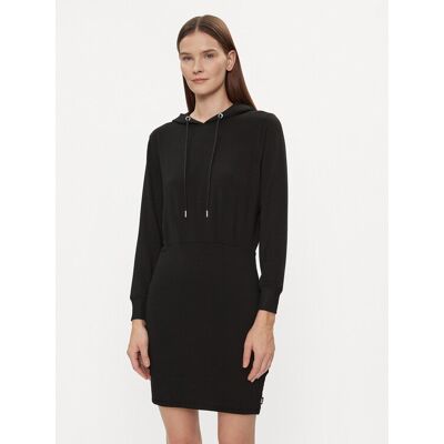 DKNY Sport Sukienka dzianinowa DP3D4832 Czarny Relaxed Fit XS Czarny Damskie DKNY Sport Sukienka dzianinowa DP3D4832 Czarny Relaxed Fit XS Czarny Damskie