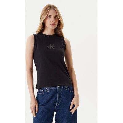 Calvin Klein Jeans Top LV047C852G Czarny Regular Fit M Czarny Damskie Calvin Klein Jeans Top LV047C852G Czarny Regular Fit M Czarny Damskie