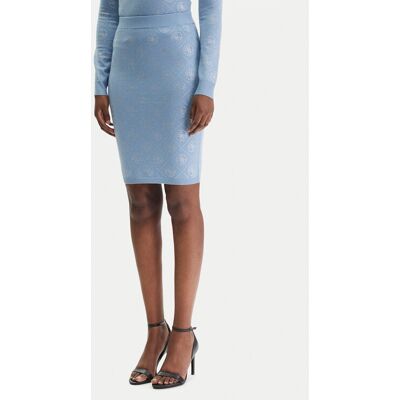 Guess Spódnica mini W6RD0O Z3JD2 Błękitny Regular Fit M Niebieski jasny Damskie Guess Spódnica mini W6RD0O Z3JD2 Błękitny Regular Fit M Niebieski jasny Damskie