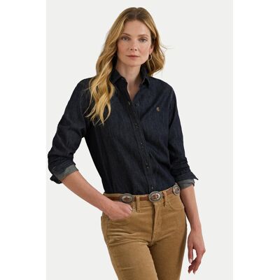 Polo Ralph Lauren LAUREN RALPH LAUREN Koszula jeansowa 200B20825001 Granatowy Regular Fit XS Granatowy Damskie Polo Ralph Lauren LAUREN RALPH LAUREN Koszula jeansowa 200B20825001 Granatowy Regular Fit XS Granatowy Damskie