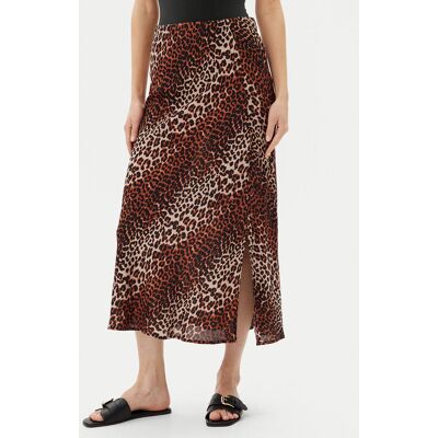 Pieces Spódnica midi Nya 17147811 Brązowy Regular Fit M Brązowy Damskie Pieces Spódnica midi Nya 17147811 Brązowy Regular Fit M Brązowy Damskie