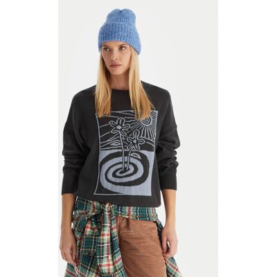 Quiksilver Sweter Barnwell EQWSW03026 Szary Regular Fit M Szary Damskie Quiksilver Sweter Barnwell EQWSW03026 Szary Regular Fit M Szary Damskie