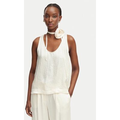 Marella Top Apogeo 2613161045 Écru Regular Fit 42 Kremowy Damskie Marella Top Apogeo 2613161045 Écru Regular Fit 42 Kremowy Damskie