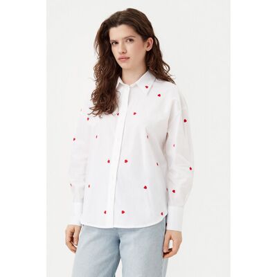 JDY Koszula Nelly 15330490 Biały Loose Fit XL Biały Damskie JDY Koszula Nelly 15330490 Biały Loose Fit XL Biały Damskie