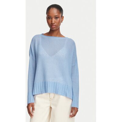MAX&Co.; Sweter Stampa 2626366091200 Niebieski jasny Oversize XS Niebieski jasny Damskie MAX&Co.; Sweter Stampa 2626366091200 Niebieski jasny Oversize XS Niebieski jasny Damskie