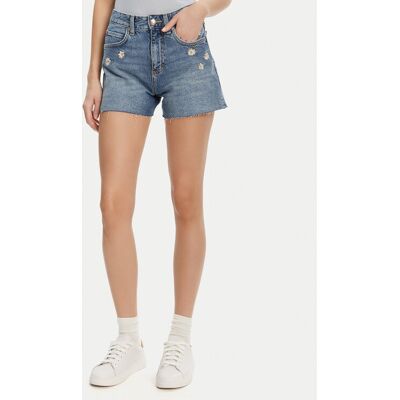 Lee Szorty jeansowe Rider 112363785 Niebieski Straight Fit 29 Niebieski Damskie Lee Szorty jeansowe Rider 112363785 Niebieski Straight Fit 29 Niebieski Damskie