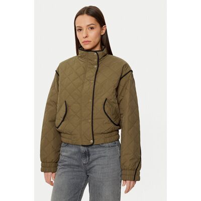 Vero Moda Kurtka bomber Vilma 10320615 Khaki Relaxed Fit L Khaki Damskie Vero Moda Kurtka bomber Vilma 10320615 Khaki Relaxed Fit L Khaki Damskie