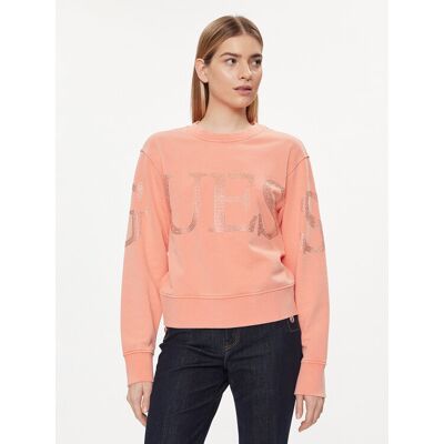 Guess Bluza Vintage Logo W4GQ10 KC8I0 Koralowy Relaxed Fit XS Koralowy Damskie Guess Bluza Vintage Logo W4GQ10 KC8I0 Koralowy Relaxed Fit XS Koralowy Damskie