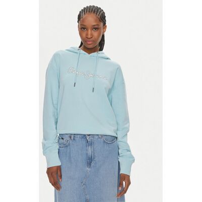 Pepe Jeans Bluza Lana Hoodie PL581440 Niebieski Regular Fit XS Niebieski Damskie Pepe Jeans Bluza Lana Hoodie PL581440 Niebieski Regular Fit XS Niebieski Damskie