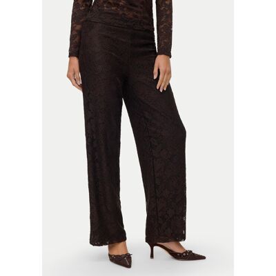 Vero Moda Spodnie materiałowe Neline 10335568 Brązowy Regular Fit S Brązowy Damskie Vero Moda Spodnie materiałowe Neline 10335568 Brązowy Regular Fit S Brązowy Damskie