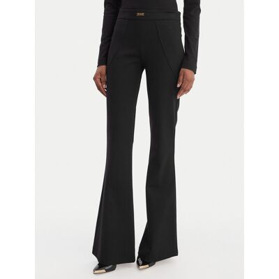Versace Jeans Couture Spodnie materiałowe 80HAA115 J0092 Czarny Flare Fit 42 Czarny Damskie Versace Jeans Couture Spodnie materiałowe 80HAA115 J0092 Czarny Flare Fit 42 Czarny Damskie