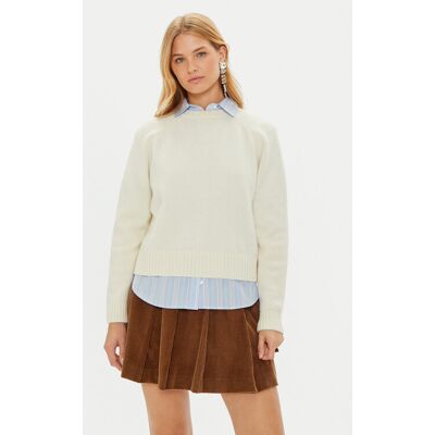 Weekend Max Mara Sweter Gabbia 2425366162 Écru Regular Fit L Kremowy Damskie Weekend Max Mara Sweter Gabbia 2425366162 Écru Regular Fit L Kremowy Damskie