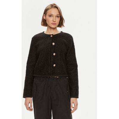 Gina Tricot Kurtka przejściowa 20990 Czarny Regular Fit XL Czarny Damskie Gina Tricot Kurtka przejściowa 20990 Czarny Regular Fit XL Czarny Damskie