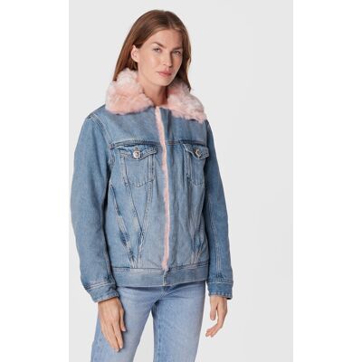 Liu Jo Kurtka jeansowa UF2089 D4751 Niebieski Regular Fit 40 Niebieski Damskie Liu Jo Kurtka jeansowa UF2089 D4751 Niebieski Regular Fit 40 Niebieski Damskie