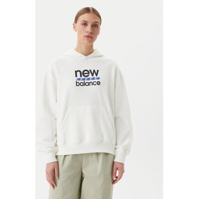 New Balance Bluza Sport Graphic WT51519 Biały Relaxed Fit M Biały Damskie New Balance Bluza Sport Graphic WT51519 Biały Relaxed Fit M Biały Damskie