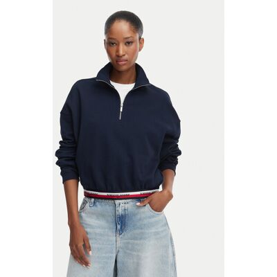 Tommy Jeans Bluza DW0DW23144 Granatowy Regular Fit XS Granatowy Damskie Tommy Jeans Bluza DW0DW23144 Granatowy Regular Fit XS Granatowy Damskie