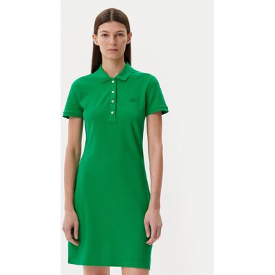 Lacoste Sukienka codzienna EF5473 Zielony Slim Fit 34 Zielony Damskie Lacoste Sukienka codzienna EF5473 Zielony Slim Fit 34 Zielony Damskie