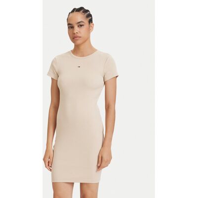Tommy Jeans Sukienka letnia Flag DW0DW22613 Beżowy jasny Slim Fit S Beżowy jasny Damskie Tommy Jeans Sukienka letnia Flag DW0DW22613 Beżowy jasny Slim Fit S Beżowy jasny Damskie