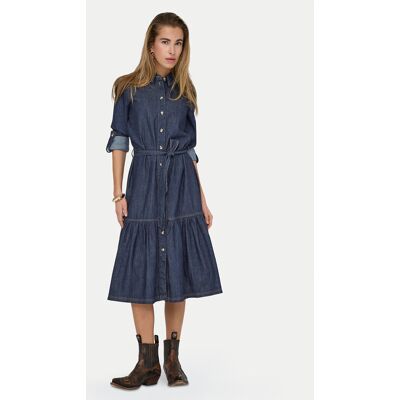 ONLY Sukienka jeansowa Sevigny 15357967 Granatowy Regular Fit M Granatowy Damskie ONLY Sukienka jeansowa Sevigny 15357967 Granatowy Regular Fit M Granatowy Damskie