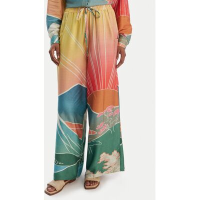 Maaji Spodnie materiałowe Sakura Scenery Ophelia PT1836CPA007 Żółty Relaxed Fit L Żółty Damskie Maaji Spodnie materiałowe Sakura Scenery Ophelia PT1836CPA007 Żółty Relaxed Fit L Żółty Damskie