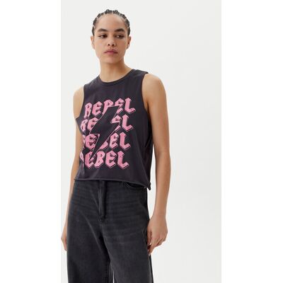 Noisy May Top Rebel 27034002 Szary Oversize XS Szary Damskie Noisy May Top Rebel 27034002 Szary Oversize XS Szary Damskie