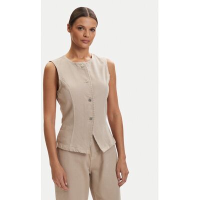 ONLY Kamizelka Everly 15364370 Beżowy Regular Fit L Beżowy Damskie ONLY Kamizelka Everly 15364370 Beżowy Regular Fit L Beżowy Damskie