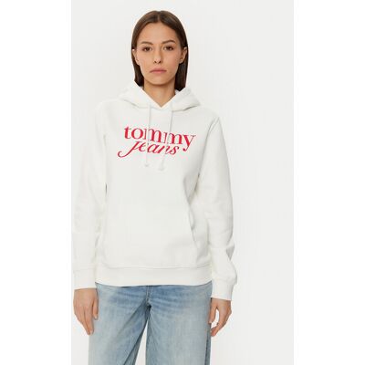 Tommy Jeans Bluza DW0DW20170 Écru Regular Fit XS Kremowy Damskie Tommy Jeans Bluza DW0DW20170 Écru Regular Fit XS Kremowy Damskie