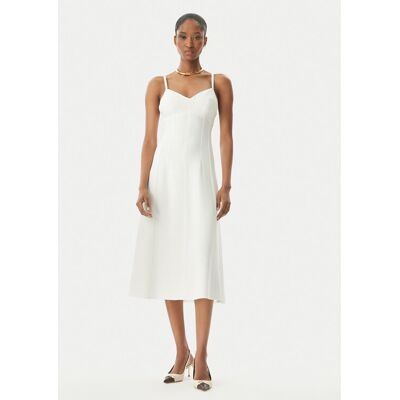 Elisabetta Franchi Sukienka koktajlowa AB74852E2 360 Biały Regular Fit 38 Biały Damskie Elisabetta Franchi Sukienka koktajlowa AB74852E2 360 Biały Regular Fit 38 Biały Damskie