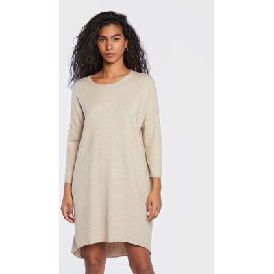 Moss Copenhagen Sukienka dzianinowa Rachelle 16172 Beżowy Regular Fit XS_S Beżowy Damskie Moss Copenhagen Sukienka dzianinowa Rachelle 16172 Beżowy Regular Fit XS_S Beżowy Damskie