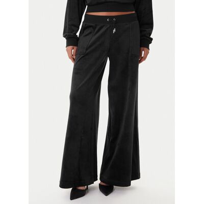 Juicy Couture Spodnie dresowe Yuka JCBBJ225803 Czarny Wide Leg XXS Czarny Damskie Juicy Couture Spodnie dresowe Yuka JCBBJ225803 Czarny Wide Leg XXS Czarny Damskie