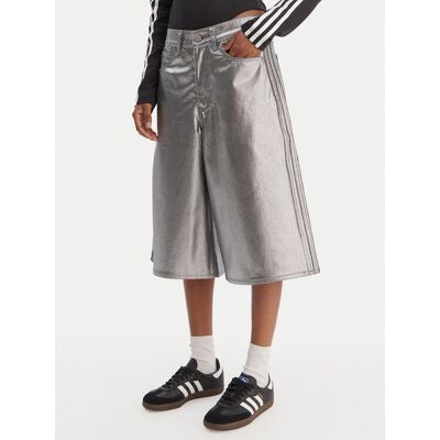 Adidas Szorty jeansowe Firebird Jorts KD2930 Srebrny Regular Fit 34 Srebrny Damskie Adidas Szorty jeansowe Firebird Jorts KD2930 Srebrny Regular Fit 34 Srebrny Damskie